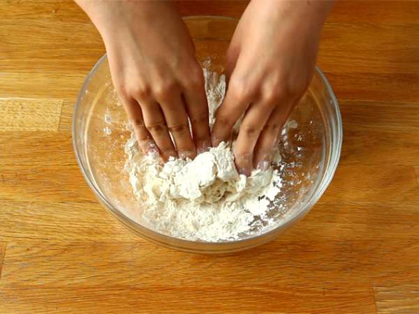 Gyozas dengan ayam, wortel, dan jamur - Persiapan langkah 1