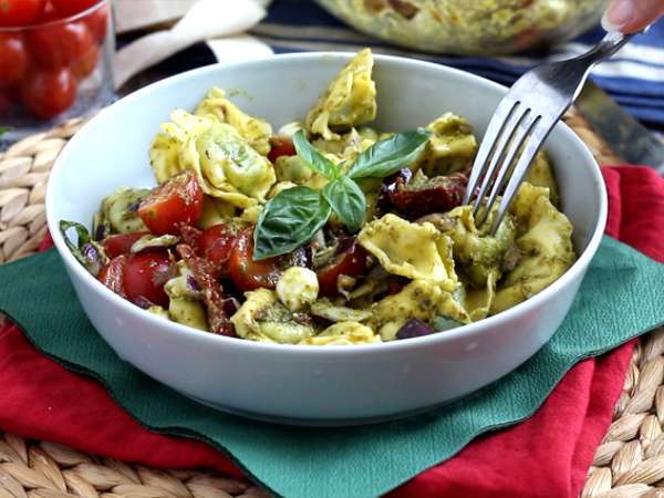 Tortellini dan salad pesto - Persiapan langkah 5