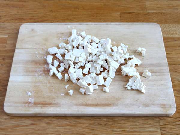 Cukini, keju kambing dan salad lemon - Persiapan langkah 3