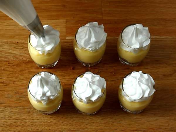 Gelas pai meringue lemon - Persiapan langkah 8