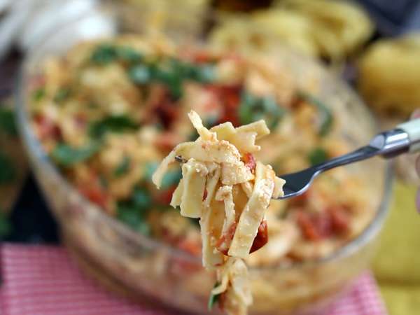 Tagliatelle tomat ceri feta - pasta feta panggang - Persiapan langkah 8