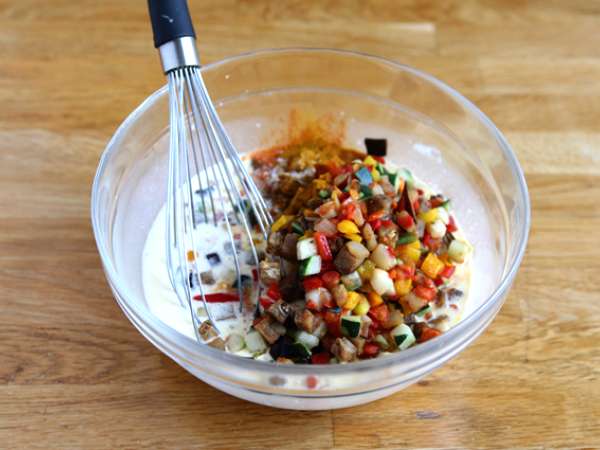 Flan sayuran - Hidangan untuk semua orang - Persiapan langkah 3