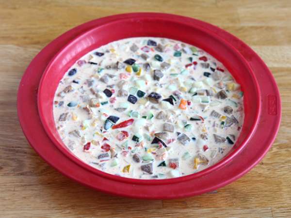 Flan sayuran - Hidangan untuk semua orang - Persiapan langkah 4