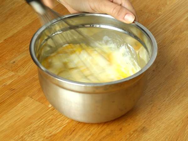 Cukini merah muda dan quiche wortel - Persiapan langkah 2