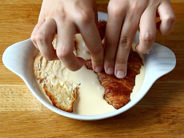 Croissant yang hilang di dalam oven - Persiapan langkah 3