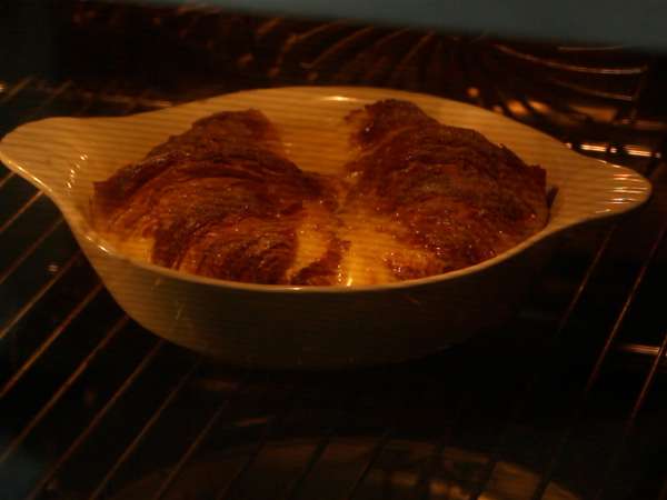 Croissant yang hilang di dalam oven - Persiapan langkah 5