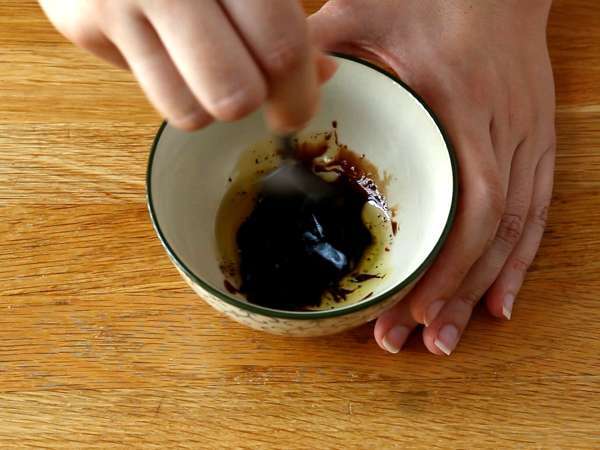 Cukini dan salmon asap gulung - Persiapan langkah 3