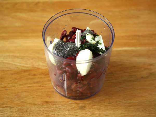 Bakso seitan vegetarian dengan saus tomat - Persiapan langkah 1