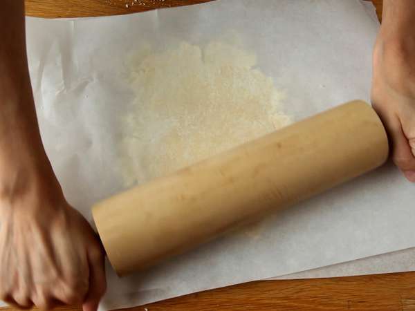 Tart persik dan rosemary pedesaan - Persiapan langkah 3