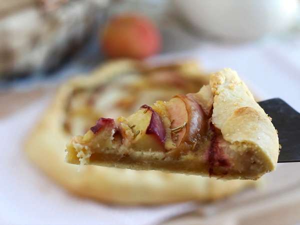 Tart persik dan rosemary pedesaan - Persiapan langkah 8