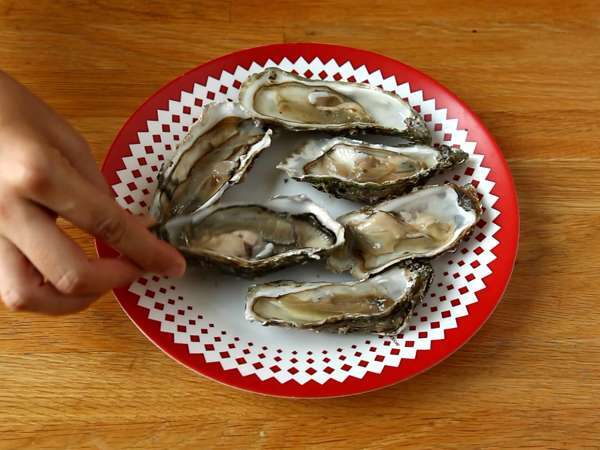 Tiram ceviche: leche de tigre dan markisa - Persiapan langkah 1