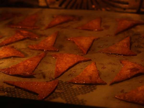 Topi penyihir - keripik tortilla - Persiapan langkah 3