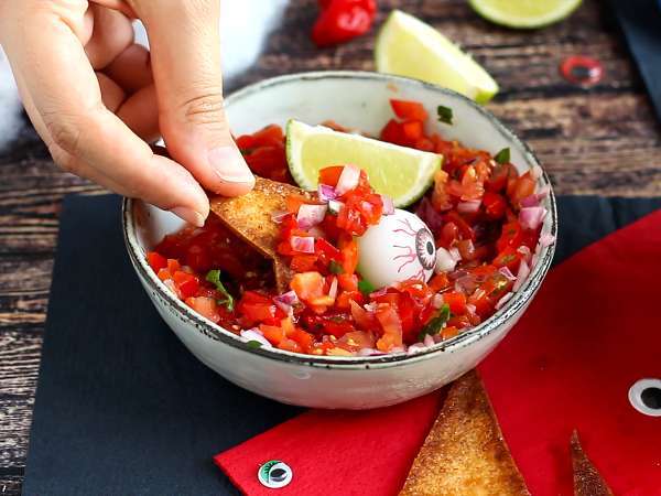 Topi penyihir - keripik tortilla - Persiapan langkah 4