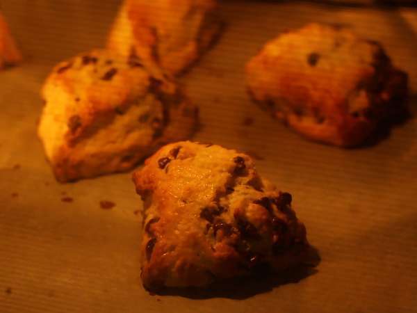 Scone cokelat yang mudah dan lembut - Persiapan langkah 7