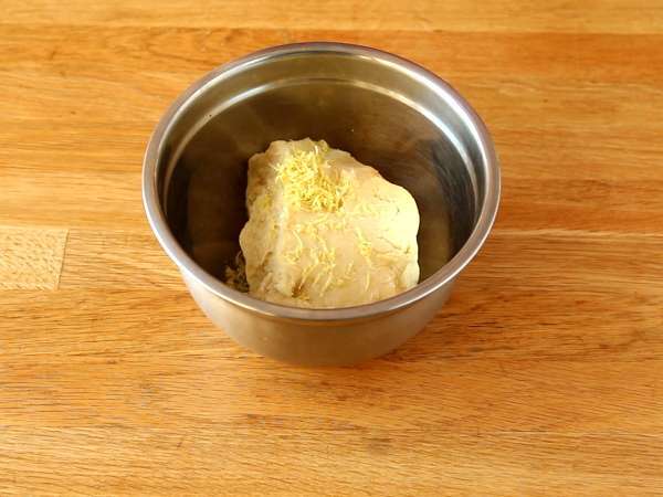Scone dengan kulit lemon - Persiapan langkah 4