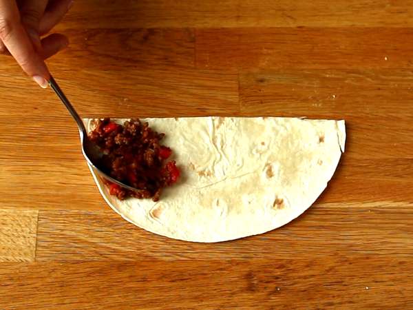 Taco dengan samosa daging cincang - Persiapan langkah 4