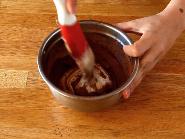 Muffin marmer - Persiapan langkah 2