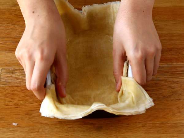 Kue tart filo Italia cepat saji - Persiapan langkah 2