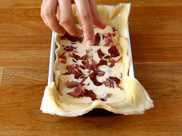 Kue tart filo Italia cepat saji - Persiapan langkah 4