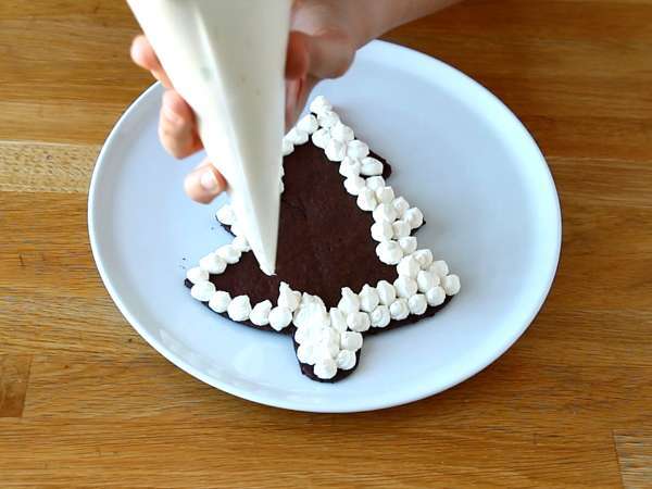 Kue tart pohon Natal: satu-satunya resep yang bisa menggantikan batang kayu! - Persiapan langkah 8