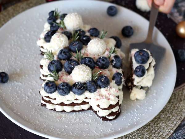 Kue tart pohon Natal: satu-satunya resep yang bisa menggantikan batang kayu! - Persiapan langkah 11