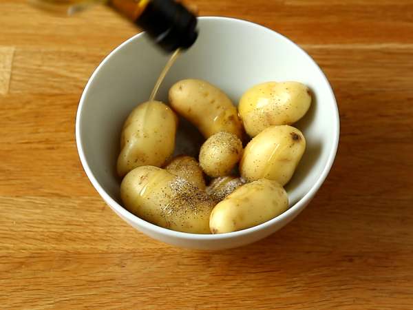 Verrines of raclette (tanpa alat): untuk dinikmati bahkan sebagai minuman beralkohol - Persiapan langkah 1