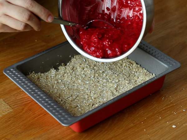 Kue remah raspberry yang lezat dan renyah - Persiapan langkah 3