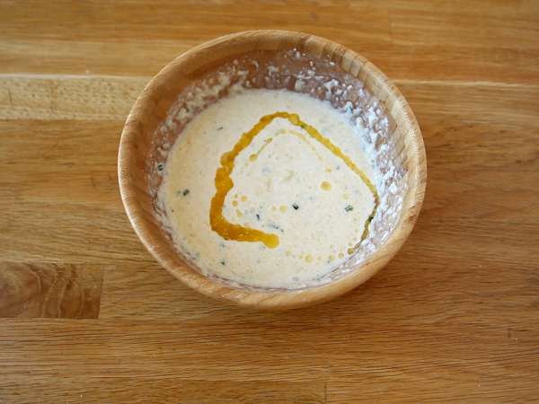 Sandwich wafel kentang dengan raclette, makanan yang menenangkan - Persiapan langkah 3