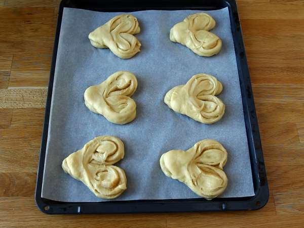 Roti hati ekstra lembut untuk Hari Valentine - Persiapan langkah 10