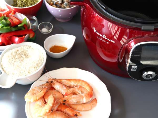 Paella super cepat dengan Cookeo - Persiapan langkah 1