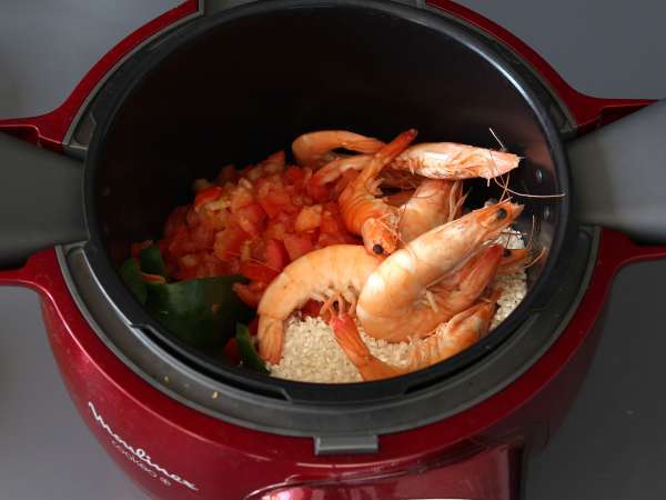 Paella super cepat dengan Cookeo - Persiapan langkah 4