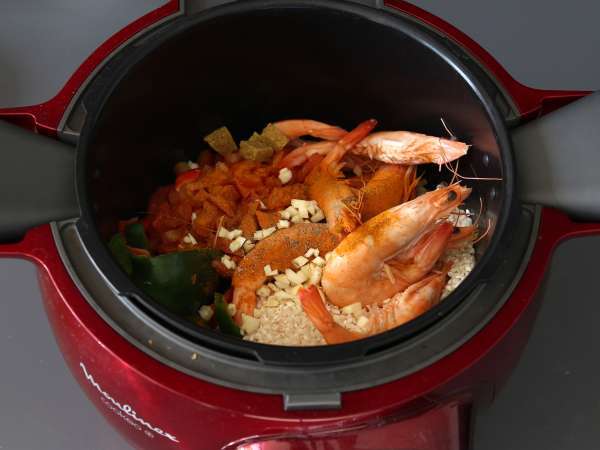 Paella super cepat dengan Cookeo - Persiapan langkah 5