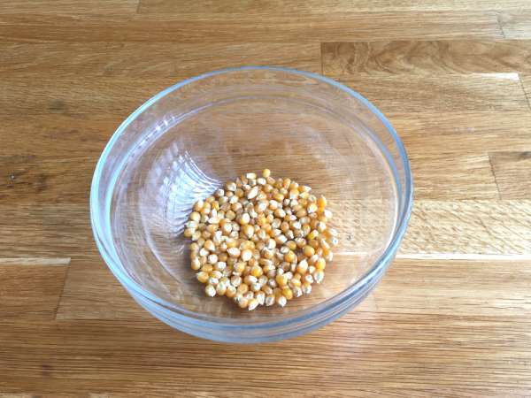 Popcorn microwave bebas minyak - Persiapan langkah 1