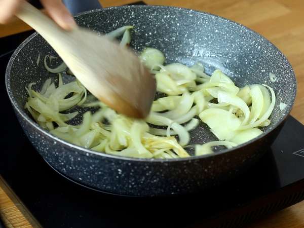 Pesto ala Calabria dengan keju burrata yang lembut - Persiapan langkah 4