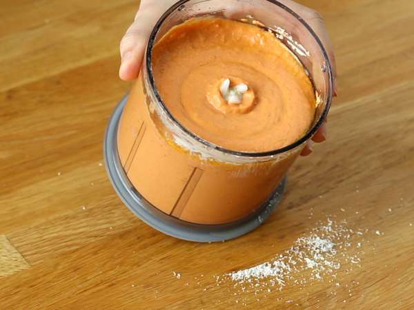 Pesto ala Calabria dengan keju burrata yang lembut - Persiapan langkah 5