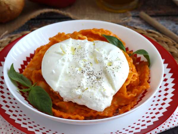 Pesto ala Calabria dengan keju burrata yang lembut - Persiapan langkah 8