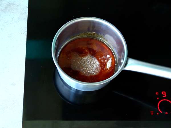 Kue keju ala Snickers yang sangat lezat - Persiapan langkah 3