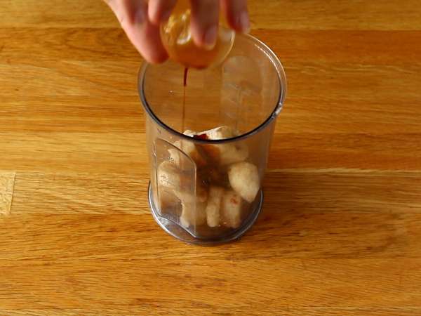 Pisang krim yang enak, es krim vegan dengan pisang! Tidak ada pembuat es krim - Persiapan langkah 2