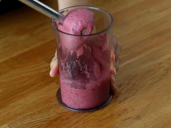 Es krim buah merah vegan: pisang krim yang enak, sangat mudah dibuat! - Persiapan langkah 2