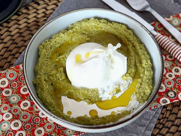 Olesan kacang: sempurna dengan keju burrata yang lembut - Persiapan langkah 4