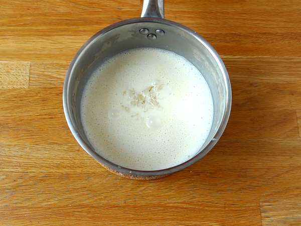 Panna cotta dengan coulis berry - Persiapan langkah 3