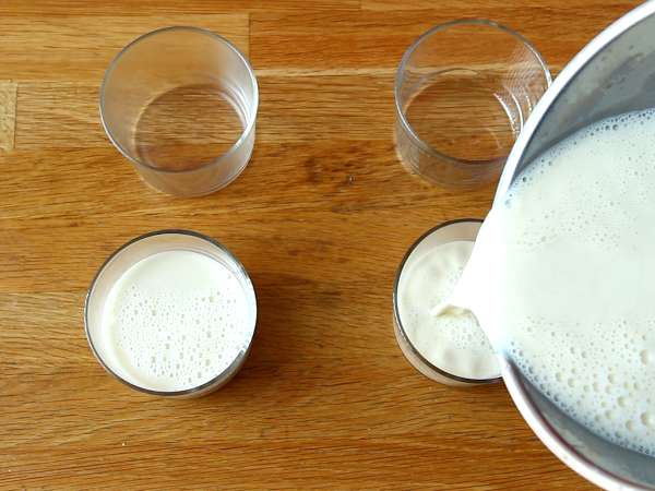 Panna cotta dengan coulis berry - Persiapan langkah 4