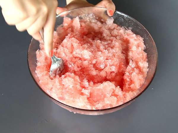 Frosé semangka: koktail granita yang sangat menyegarkan dengan rosé! - Persiapan langkah 4