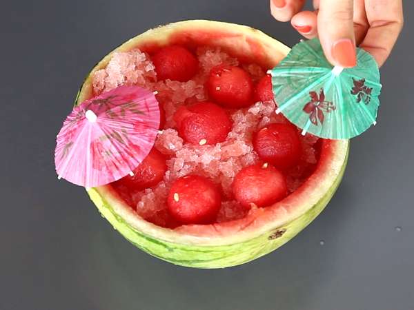 Frosé semangka: koktail granita yang sangat menyegarkan dengan rosé! - Persiapan langkah 5