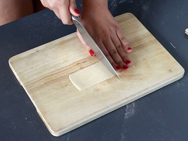 Cara menyiapkan garganelli telur - Persiapan langkah 6