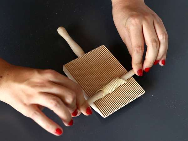 Cara menyiapkan garganelli telur - Persiapan langkah 7