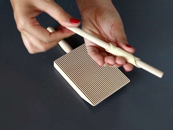 Cara menyiapkan garganelli telur - Persiapan langkah 8