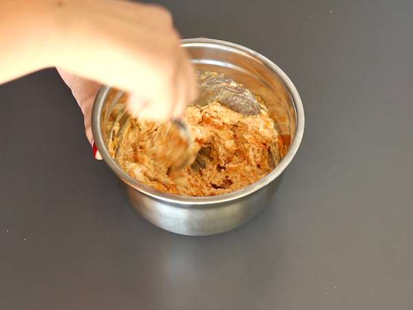 Caramelle, ravioli berbentuk permen dengan isian labu dan ricotta - Persiapan langkah 6