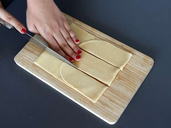 Caramelle, ravioli berbentuk permen dengan isian labu dan ricotta - Persiapan langkah 8