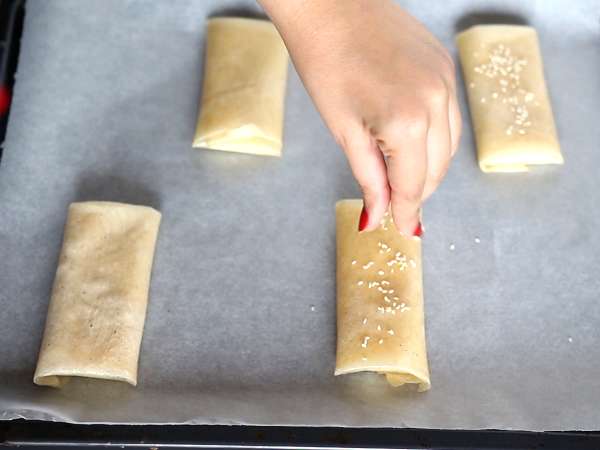 Feta Saganaki, resep Yunani untuk keripik feta dan madu - Persiapan langkah 4